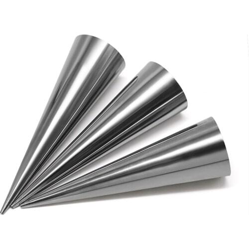 5Pcs Conical Tube Cone Roll Moulds Spiral Croissants Molds Cream Horn Mould Pastry Mold Cookie Dessert Kitchen Baking Tool
