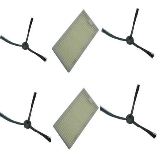 Robot Vacuum Cleaner Accessories hepa Filter+Side Brush for Dibea X500 X600 ECOVACS CR120