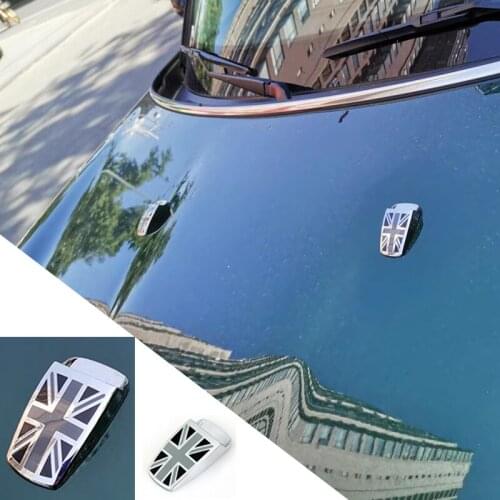 Car Hood Wiper Nozzle Cap Water Spray Windshield Sticker For Mini Cooper One JCW R55 R56 R60 F54 F55 F56 Accessories