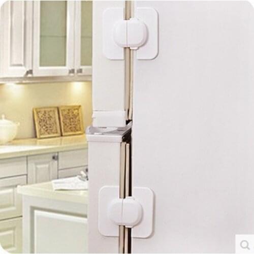 Baby Children Safety Lock Refrigerator Drawer Lock Childrens Square Cabinet Door Security Lock Kids Baby Care Safety Lock Strap