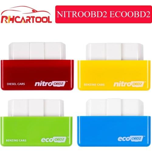 Nitro OBD2 ECOOBD2 15% Fuel Save More Power ECU Chip Tuning Box NitroOBD2 Eco OBD2 For Diesel Benzine Gasoline Car Plug&Driver