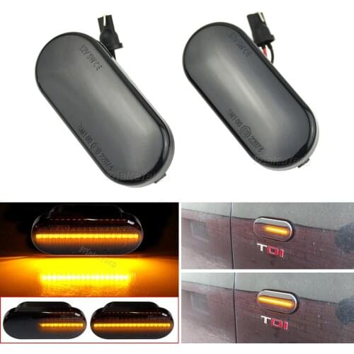 Dynamic Blinker For Skoda Ford Side Marker Light For SEAT Ibiza Leon LED Turn Signal Light For VW Bora Golf 3 4 Passat 3BG Polo
