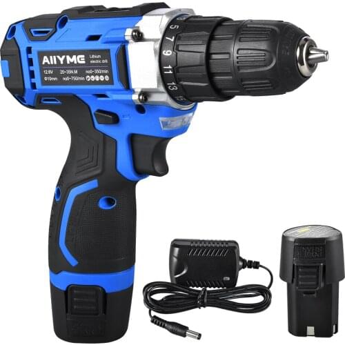 18V Cordless Drill Electric Screwdriver 25+1 Torque Setting Impact Drill With 1500mAh Battery Charger Power Tool Set