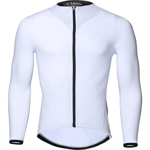 ILPALADINO Long Sleeve Pro Team Racing Cycling Jerseys Breathable XC DH MTB Bicycle Clothes Men Sports Road Mountain Bike Wear