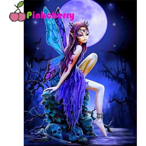 Fairy Full Square Round Drill 5D DIY Diamond Painting Cartoon elf Diamond Embroidery mosaic diamond Stitch Home Decor k1058