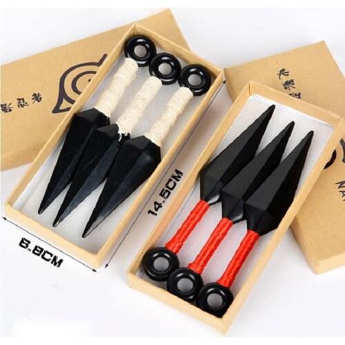 Anime Naruto Sword Ninja Weapon Accessory Darts Kunai Shuriken Throwing Weapon Cosplay Plastic Ninja Prop Espada Toy For Teens