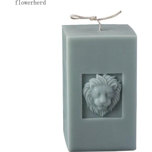 DIY Candle Making Kit Silicone Candle Mold Lion Head European Style Plaster Mold Fondant Mold Chocolate Mold Soap Mold