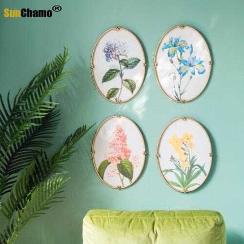 Flower Mural Wall Painting Living Room Hanging Painting Decorative Porch Bedroom Dining Sofa Background Wall Creative