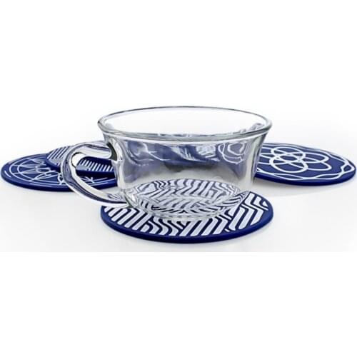 Newest Hot Silicone Coaster Reusable High Quality Heat Resistant Round Wine Beer And Drink Coasters Cup Mat Kitchen Accessories