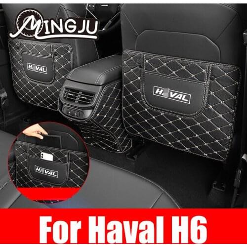 Car Seat Backrest Anti Kick Pad Protection Armrest Box Leather Protective Chair Leath For Haval H6 2021 2022 3th Special Purpose