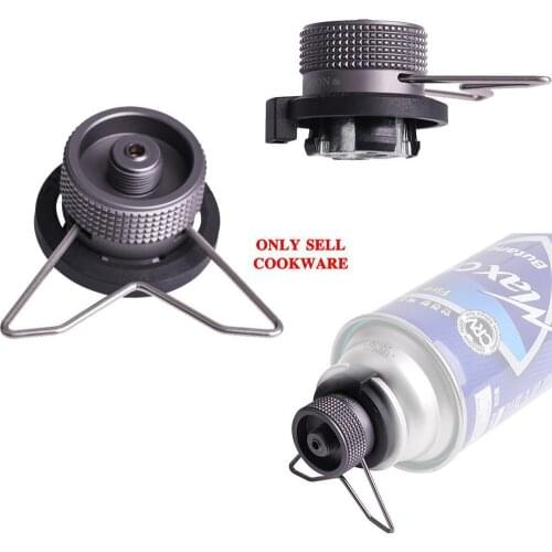 Aluminum Alloy Portable Outdoor Camping Cassette Gas Supplies Transfer Outdoor with Stand Connector Canister Stove Adapter E2R6