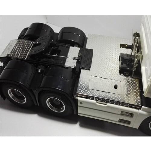Anti-Slip Plate Decorative Rear Plate Platform for 1/14 Tamiya 56325 Man RC Tractor Truck Parts Accessories