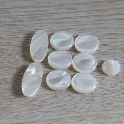 Saxophone real mother of pearl key buttons inlays