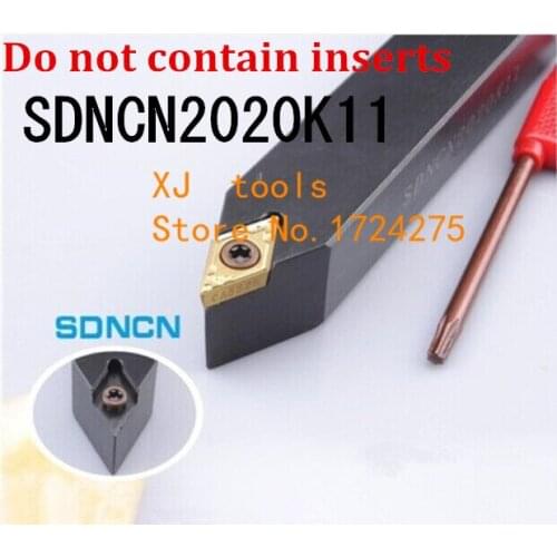 SDNCN2020K11 20*20*125MM Metal Lathe Cutting Tools Lathe Machine CNC Turning Tools External Turning Tool Holder S-Type SDNCN