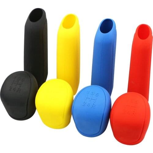 2Pc/Set Silicone Covers Shift Gear Knob Handbrake Cover for Ford Focus 2 3 Fiesta Kuga 2 Escape Gear Head Protective Collar Case