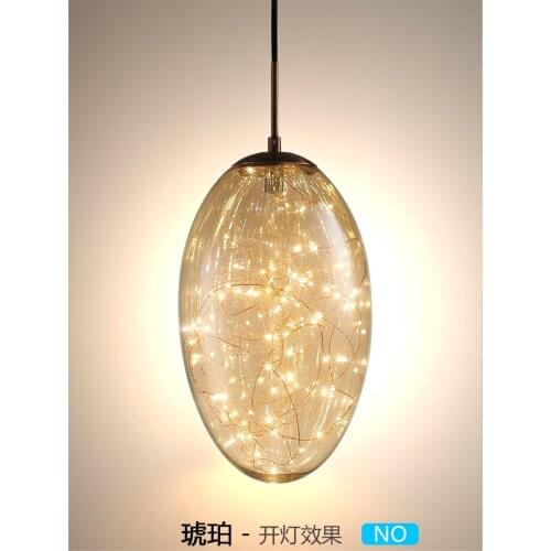 Modern Starry Pendant Lights Living Room Firefly Pendant Lamps Glass American Dining Kitchen Bedroom Restaurant Hanging Lighting