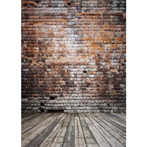 Brick wall Wooden Board Wallpaper Children Photography Background Vinyl Background for Photo Studio Gallery Backdrops