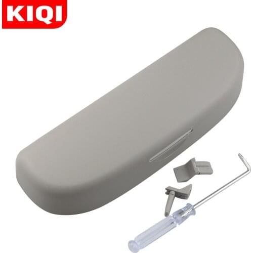 KIQI High Quality Car Sunglasses Holder Box Auto Glasses Case Protector Fit for Skoda Karoq Kodiaq 2018 2019 2020 Accessories