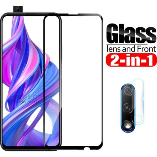 2 in 1 Camera tempered Glass For huawei honor 9x lens protector Film on honor 9x honer 9 x honor9x pro 9xpro x9 protective Glass
