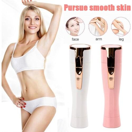 Women Electric Epilator Painless Hair Removal Female Upper Lip Cheeks Body Shaver Face Hair Body Hair Remover