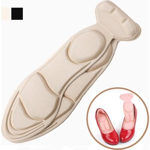 1 Pair Women Insole Pad Inserts Heel Post Back Breathable Anti-slip for High Heel Shoe