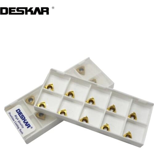 10Pcs DESKAR 11ER 11IR A55 A60 11W 14W 19W LDC carbide Insert Threading Blade tool CNC lathe cutter For Steel
