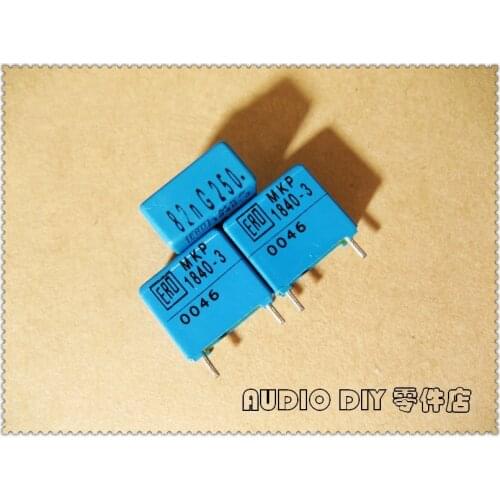 10PCS/50PCS MKP1840 Series 0.082uF 250V 250v0.082uf 2% High Precision Film Capacitance 82nF823
