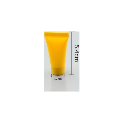 5ml yellow mildy wash soft tube Cosmetic Containers Cream Lotion Empty Tubes butter hand cream tube