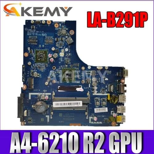 Akemy Free Shipping New ZAWBB LA-B291P Laptop mainboard for Lenovo B50-45 motherboard with A4-6210 CPU for R2 video card test OK