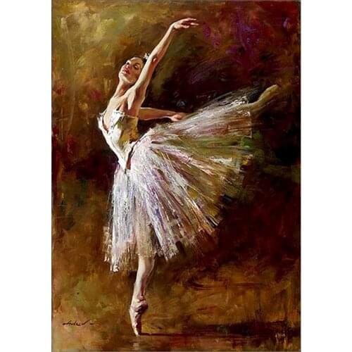 40x30cm Ballet Dancer Diamond Painting Embroidery DIY Cross Stitch Home Decor 5D