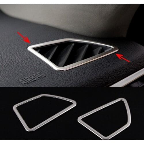 Car styling Air Conditioning Vent Outlet Frame Decorative Covers for BMW X5 X6 E70 E71 2008-13 Accessories Sticker Interior Trim