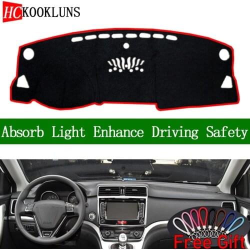 For HAVAL M6 2017-2018 Dashboard Cover Sun Shade Non-slip Dash Mat Pad Carpet Car Stickers Interior Accessories