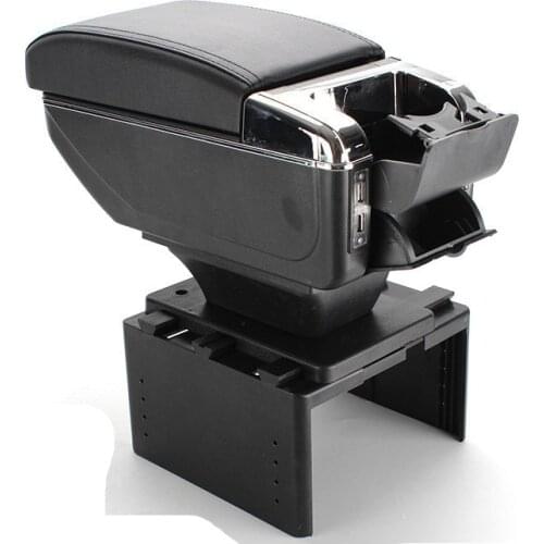 For Chevrolet Orlando armrest box USB Charging heighten Double layer central Store content cup holder ashtray accessories