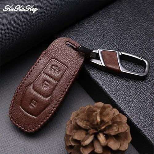 For Ford Focus 2 3 Fiesta Transit Ecosport Mondeo Kuga S-MAX EDGE Keyrings Keychain Car Key Case Cover Protective Key Shell Skin