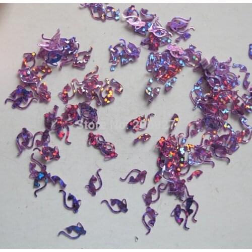 GD22-4 20g/bag Cute Laser Pink Leopard Nail Art Shinny Glitter Cute Decoration Nail Art Decoration