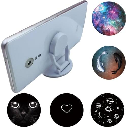 Glossy Popular Marble Expanding Phone Stand Grip Finger Ring Round Foldable Support Anti-Fall Mobile Phone Holder for iPhone 11