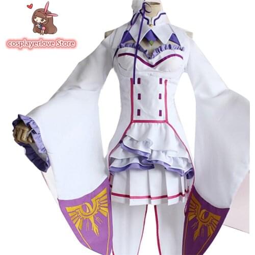 Re: Life a Different World from Zero Emilia Cosplay Carnaval Costume Halloween Christmas Costume