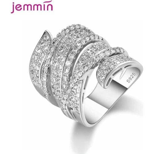 New Charm Big Ring for Women Wedding Engagement Jewelry Lover Girlfriend Birthday Party Gift High Quality Stamp 925 Silver Rings