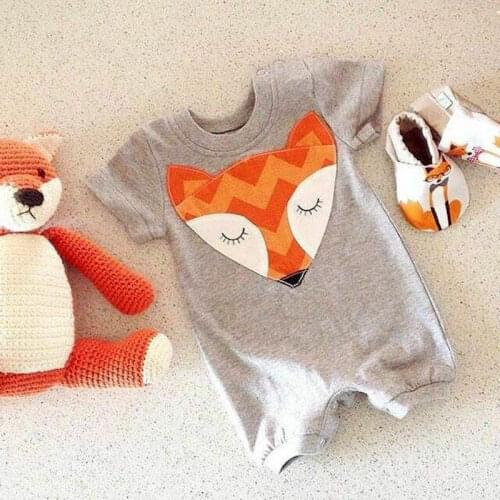 Toddler Baby Boy Girl Fox Rompers 2019 Brand New Style One Piece Romper Jumpsuit Outfit Clothes