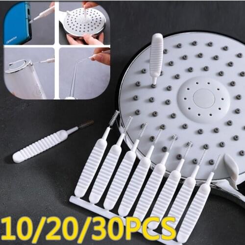A Box Of Shower Head Anti-clogging Small Brush Shower Head Cleaning Brush Pore Gap Cleaning Brush Bathroom Cleaning Tools