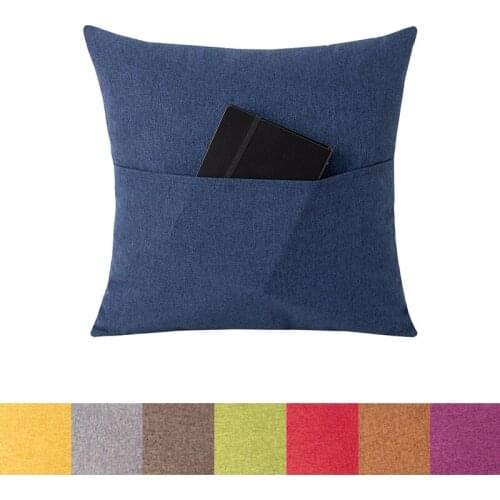 Creative Deep Pocket Decorative Cushion Cover Throw Velvet Storage Pillow Cases for Sofa, Living Room, Bed Nordic Home Decor