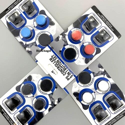 2021 New 5 in 1 Set L2 R2 Trigger Extenders Buttons Analog Thumbstick Grip Caps For PlayStation 5 PS5 Controller Gamepad