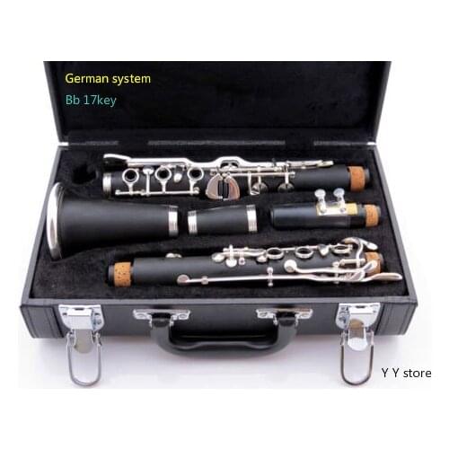 Professional clarinet German system Bb ebonite 17 KEYS