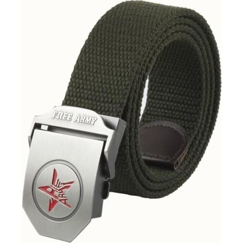 High Quality Mens Belt No Metal Plastic Buckle Canvas Belts Casual Jeans Belt Designer Men High Quality Cinturones Hombre