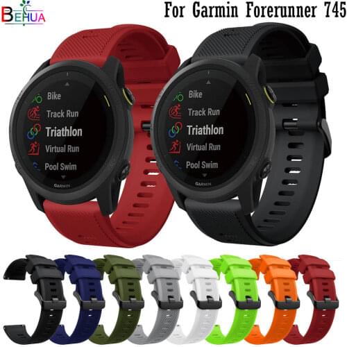 Colorful Silicone 22mm Watchband For Garmin Forerunner 745 Strap Smart Wristband For Amazfit GTR 2 / GTR 47mm Bracelet Belt