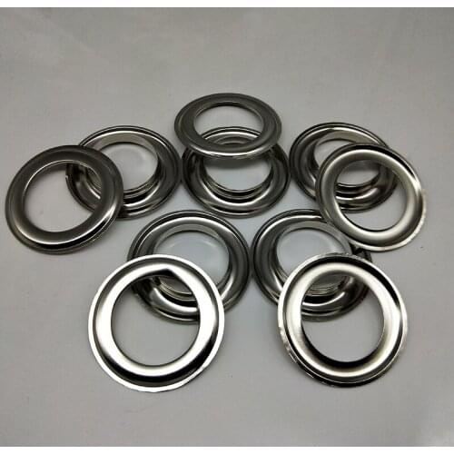 Silver garment Iron eyelets with gasket 30 mm scrapbooking accessories Knitwear Jeans Apparel Bags Shoes 50 pcs/lot