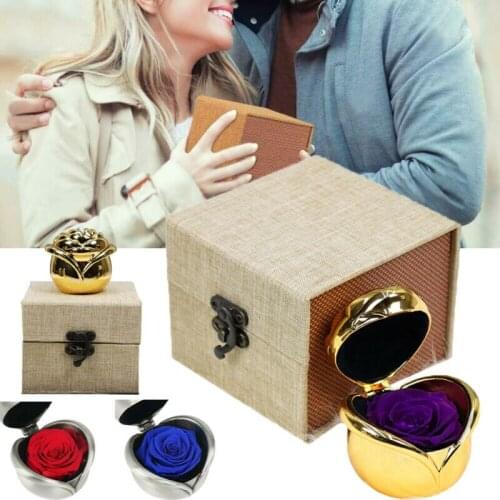 Preserved Red Rose Handmade Eternal Flower Mothers Day Wedding Valentines Gift