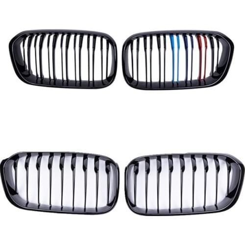 Styling Center Grille ABS Front Bumper Grill Vertical Bar Middle Grill For BMW X3 X4 G01 G02 X3M X4M F25 F26 2011-2021