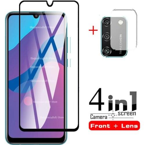 4 in 1 Tempered Glass on Honor 9a Glass camera lens Screen Protector For Huawei Honor 9a MOA-LX9N 9 a Honor9a 6.3" safety Film