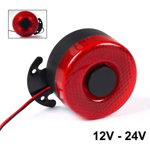 12/24V Reverse Accessories Beeper Horn Vehicle Auto Warning Back Up Car Reversing Alarm Speaker Buzzer Siren with Light for Cars